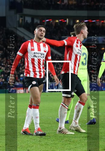 Eindhoven, 28 November 2018
Champions Leaguewedstrijd PSV-FC Barcelona, eindstand 1-2
Luuk de Jong en Maximiliano Romero