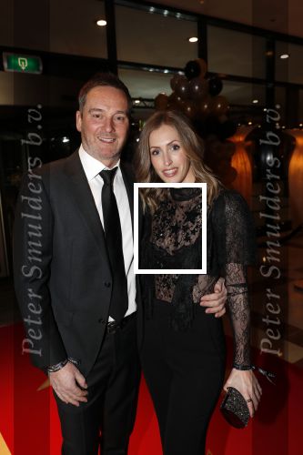 Amsterdam 24 januari 2019
25 jaar Talkies in het Okura Hotel. Marco Achmad met zijn vriendin Manou
