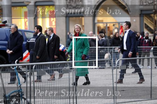 Amsterdam 15 januari 2019
Niieuwjaarsreceptie Koning Willem Alexander en koningin Maxima in paleis op de dam. De burgemeesters van de 4 grote steden komen aan bij het Koninklijk Paleis op de Dam voor de traditionele nieuwjaarsontvangst van de Koning. Vlnr Pauline Krikke, Jan van Zanen, Femke Halsema en Ahmed Aboutaleb