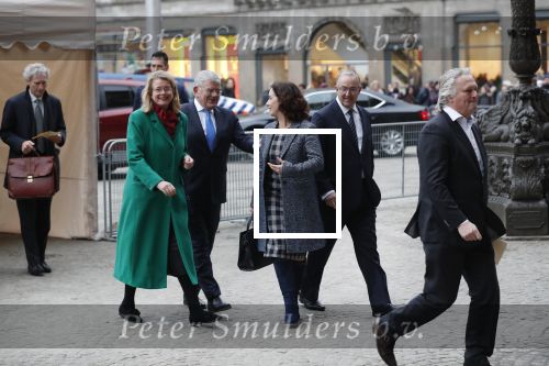 Amsterdam 15 januari 2019
Niieuwjaarsreceptie Koning Willem Alexander en koningin Maxima in paleis op de dam. De burgemeesters van de 4 grote steden komen aan bij het Koninklijk Paleis op de Dam voor de traditionele nieuwjaarsontvangst van de Koning. Vlnr Pauline Krikke, Jan van Zanen, Femke Halsema en Ahmed Aboutaleb