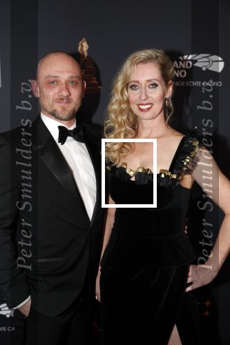 Amsterdam 23 januari 2019
Rode loper musical awards in de RAI. Plien v Bennekom met man