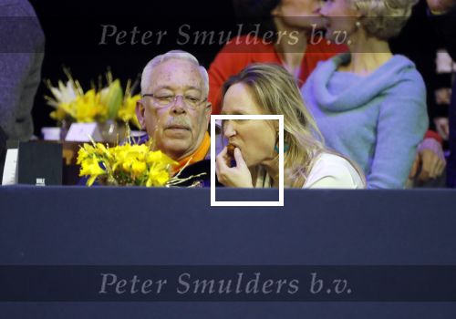 Amsterdam 25 januari 2019
Jumpin Amsterdam met de koninklijke gasten  Prinses Margarita haar man Tjalling ten Cate en hun dochters Julia en Paola.