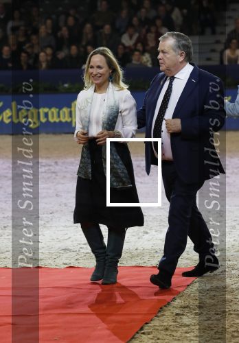 Amsterdam 25 januari 2019
Jumpin Amsterdam met de koninklijke gasten  Prinses Margarita haar man Tjalling ten Cate en hun dochters Julia en Paola.