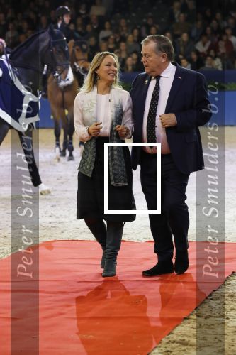 Amsterdam 25 januari 2019
Jumpin Amsterdam met de koninklijke gasten  Prinses Margarita haar man Tjalling ten Cate en hun dochters Julia en Paola.