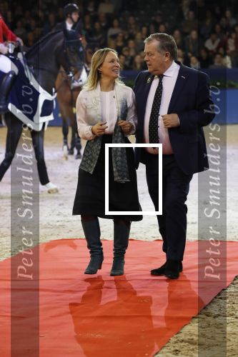 Amsterdam 25 januari 2019
Jumpin Amsterdam met de koninklijke gasten  Prinses Margarita haar man Tjalling ten Cate en hun dochters Julia en Paola.