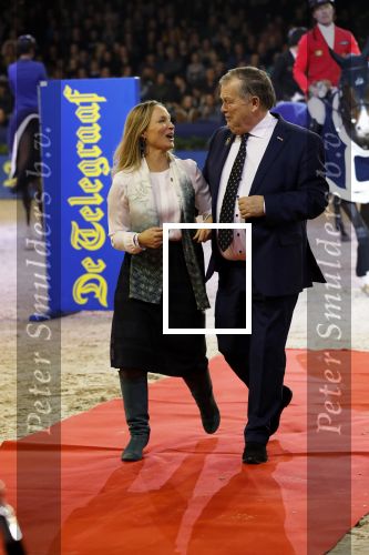 Amsterdam 25 januari 2019
Jumpin Amsterdam met de koninklijke gasten  Prinses Margarita haar man Tjalling ten Cate en hun dochters Julia en Paola.