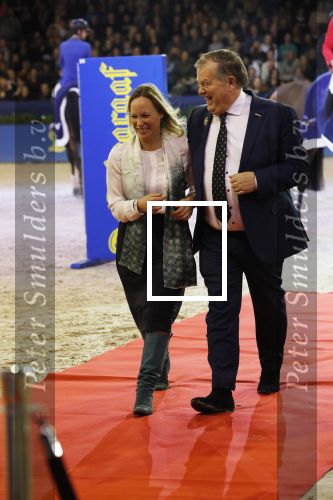 Amsterdam 25 januari 2019
Jumpin Amsterdam met de koninklijke gasten  Prinses Margarita haar man Tjalling ten Cate en hun dochters Julia en Paola.