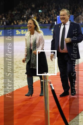 Amsterdam 25 januari 2019
Jumpin Amsterdam met de koninklijke gasten  Prinses Margarita haar man Tjalling ten Cate en hun dochters Julia en Paola.