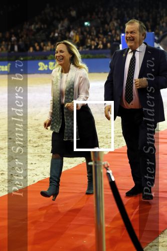 Amsterdam 25 januari 2019
Jumpin Amsterdam met de koninklijke gasten  Prinses Margarita haar man Tjalling ten Cate en hun dochters Julia en Paola.
