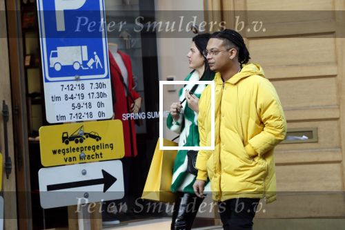 Amsterdam 29 januari 2019
Ronnie Flex en zijn vriendin Famke Louise op de pc hooftstraat.
