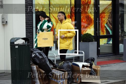 Amsterdam 29 januari 2019
Ronnie Flex en zijn vriendin Famke Louise op de pc hooftstraat.