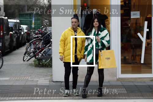 Amsterdam 29 januari 2019
Ronnie Flex en zijn vriendin Famke Louise op de pc hooftstraat.