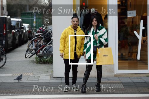Amsterdam 29 januari 2019
Ronnie Flex en zijn vriendin Famke Louise op de pc hooftstraat.