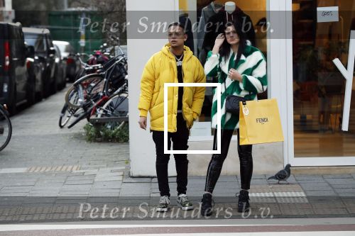 Amsterdam 29 januari 2019
Ronnie Flex en zijn vriendin Famke Louise op de pc hooftstraat.