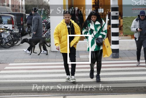 Amsterdam 29 januari 2019
Ronnie Flex en zijn vriendin Famke Louise op de pc hooftstraat.