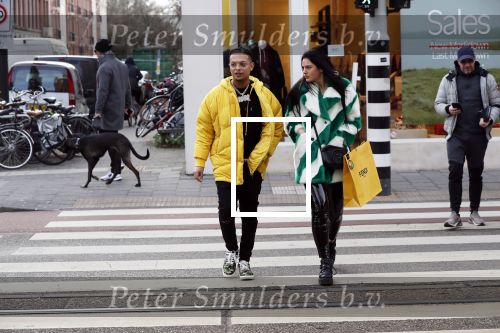 Amsterdam 29 januari 2019
Ronnie Flex en zijn vriendin Famke Louise op de pc hooftstraat.