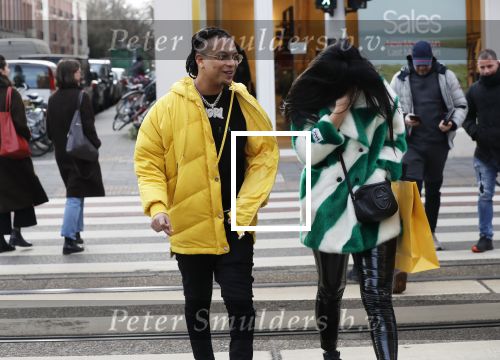 Amsterdam 29 januari 2019
Ronnie Flex en zijn vriendin Famke Louise op de pc hooftstraat.