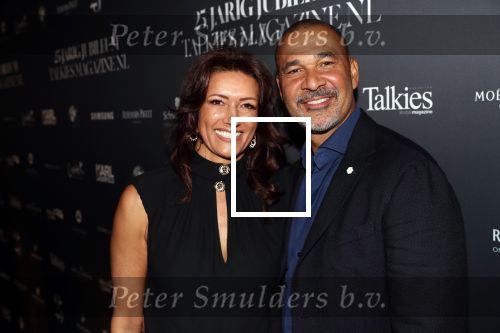 Amsterdam 24 januari 2019
25 jaar Talkies in het Okura Hotel. Ruud Gullit met zijn vriendin Karin de Rooij