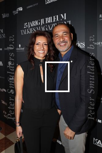 Amsterdam 24 januari 2019
25 jaar Talkies in het Okura Hotel. Ruud Gullit met zijn vriendin Karin de Rooij