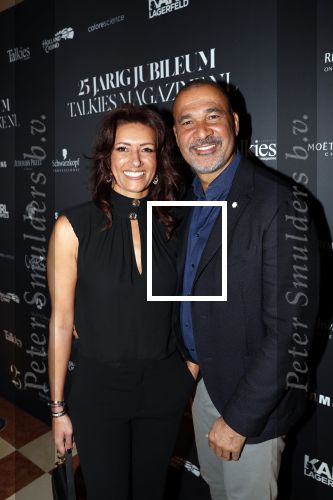 Amsterdam 24 januari 2019
25 jaar Talkies in het Okura Hotel. Ruud Gullit met zijn vriendin Karin de Rooij