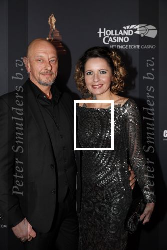 Amsterdam 23 januari 2019
Rode loper musical awards in de RAI. Sanne Kraaijkamp met vriend
