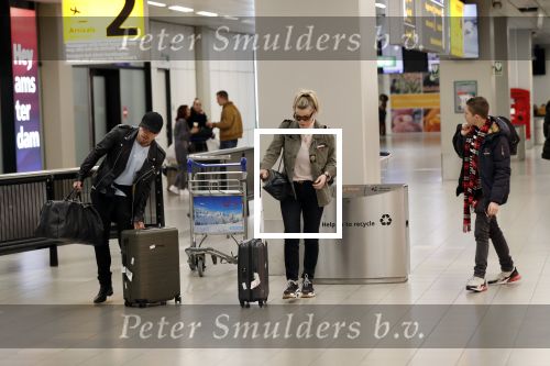Schiphol 5 januari 2019
Bridget Maasland Andre Hazes en Rachel Hazes komen aan op schiphol na hun trip naar Rome.