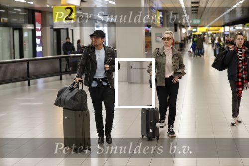 Schiphol 5 januari 2019
Bridget Maasland Andre Hazes en Rachel Hazes komen aan op schiphol na hun trip naar Rome.