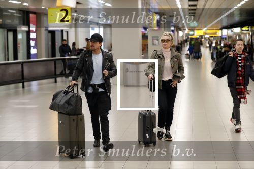 Schiphol 5 januari 2019
Bridget Maasland Andre Hazes en Rachel Hazes komen aan op schiphol na hun trip naar Rome.