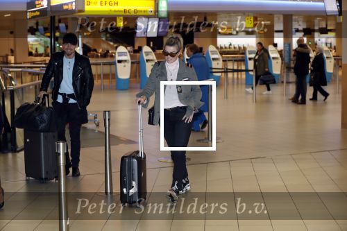 Schiphol 5 januari 2019
Bridget Maasland Andre Hazes en Rachel Hazes komen aan op schiphol na hun trip naar Rome.