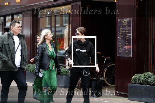 Amsterdam 21 januari 2020
Andre Hazes met zijn vriendin Bridget Maasland en haar broer op de pc hooftstraat. Andre viert vandaag zijn 26e verjaardag.
