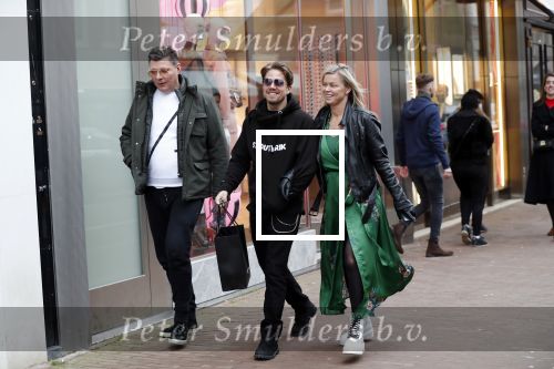 Amsterdam 21 januari 2020
Andre Hazes met zijn vriendin Bridget Maasland en haar broer op de pc hooftstraat. Andre viert vandaag zijn 26e verjaardag.