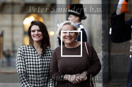 Amsterdam 14 januari 2020
Nieuwjaarsreceptie van Koningin Maxima en Koning Willem Alexander in het paleis op de dam. Barbara Visser en Ank Bijleveld