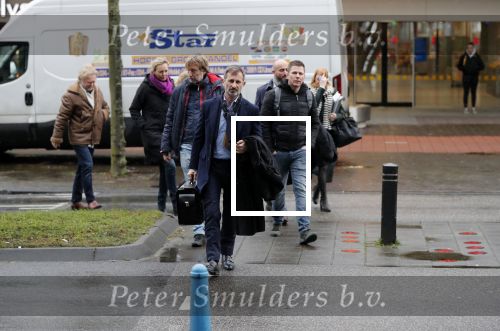 Lelystad 15 januari 2020
Rechtszaak Rosanna Kluivert en haar zoon Nino Wilkes tegen het tv programma Tros Opgelicht bij de rechtbank in Lelystad. advocaat Bertil van Kaam van opgelicht met werknemers