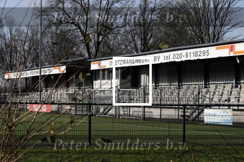 Amsterdam 18 januari 2020
Tribune van fc Blauw Wit de beursbengels.