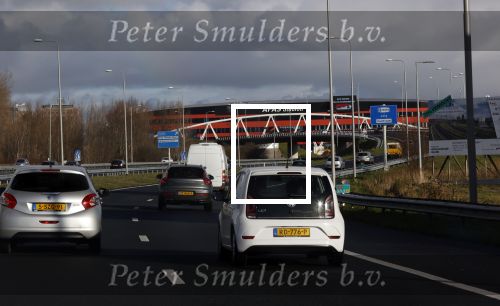 Alkmaar 2 januari 2021
Het AZ srtadion met het nieuwe dak en een regenboog boven stadion