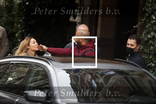 Amsterdam 15 januari 2021
Amanda Balk word door haar nieuwe vriend Ed Hollander met  zijn Rolls Royce opgehaald bij Hotel lâ€™europe