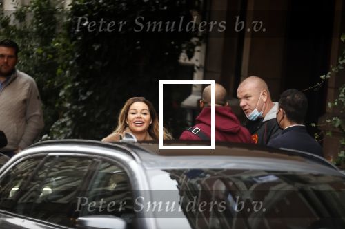 Amsterdam 15 januari 2021
Amanda Balk word door haar nieuwe vriend Ed Hollander met  zijn Rolls Royce opgehaald bij Hotel lâ€™europe
