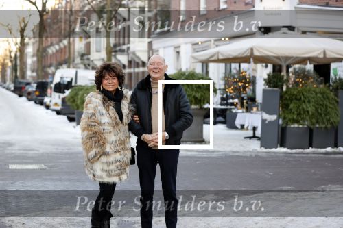 Amsterdam 11 februari 2021
Christine Kroonenberg met haar nieuwe vriend Cor Stutterheim in Amsterdam zuid.