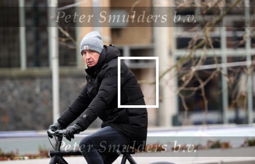 Amsterdam 5 januari 2021
Edwin Evers op een electrische van Moof fiets in Amsterdam