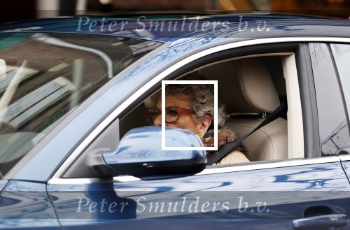 Amsterdam 19 januari 2021
Hansje Boonstra in haar auto. Ze is met haar zoon