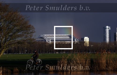 Amsterdam 9 januari 2021
De regenboog boven de Johan Cruijff arena