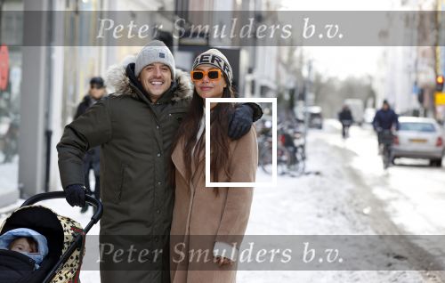 Amsterdam 9 februari 2021
Lil Kleine met zijn vri4ndin Jamie Vaes en hun zoon Lio