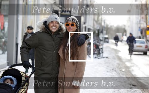 Amsterdam 9 februari 2021
Lil Kleine met zijn vri4ndin Jamie Vaes en hun zoon Lio