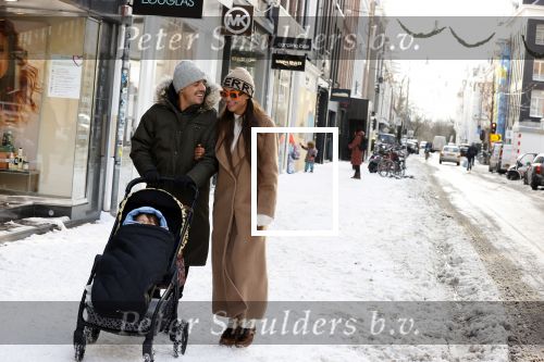 Amsterdam 9 februari 2021
Lil Kleine met zijn vri4ndin Jamie Vaes en hun zoon Lio