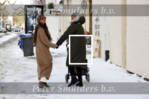 Amsterdam 9 februari 2021
Lil Kleine met zijn vri4ndin Jamie Vaes en hun zoon Lio