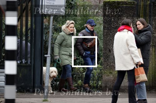 Amsterdam 11 januari 2021
Yvon Jaspers en haar hond met Marc Marie Huijbregts in het vondelpark.