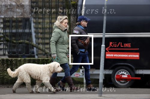 Amsterdam 11 januari 2021
Yvon Jaspers en haar hond met Marc Marie Huijbregts in het vondelpark.