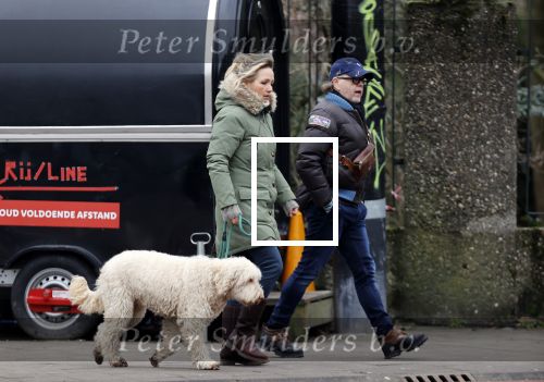 Amsterdam 11 januari 2021
Yvon Jaspers en haar hond met Marc Marie Huijbregts in het vondelpark.