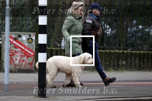 Amsterdam 11 januari 2021
Yvon Jaspers en haar hond met Marc Marie Huijbregts in het vondelpark.