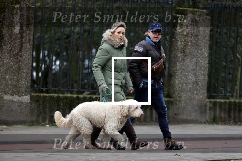 Amsterdam 11 januari 2021
Yvon Jaspers en haar hond met Marc Marie Huijbregts in het vondelpark.